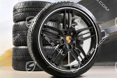20-inch SportDesign Black Exclusive winter wheel set, wheels 8,5J x 20 ET51 + 11J x 20 ET52 + winter tyres 245/35 ZR20 + 295/30 ZR20, without TPMS