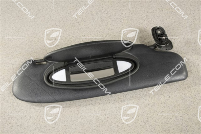 Sonnenblende, Coupe, Kunstleder, schwarz, R