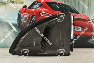 GT4RS, Weissach Paket, Abdeckung Seitenfenster Lufteinlass, carbon glanzend, L