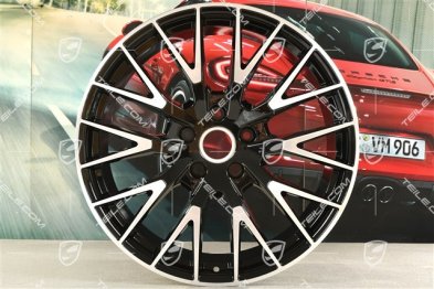 21" Felgensatz Panamera Exclusive Design, 9,5J x 21 ET71 + 11,5J x 21 ET69, schwarz hochglanz