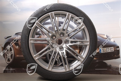 21-inch SportEdition summer wheel set, GT-silver metallic, 4 wheels 10J x 21 ET 50+4 tyres 295/35 R 21 107Y XL,with TPMS 2014->
