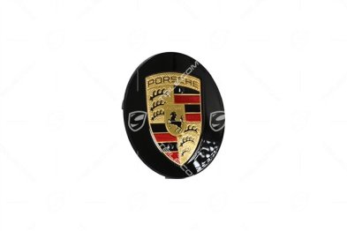 Center cap, concave, coloured crest, black high gloss