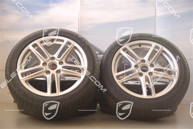 19" Panamera Turbo All-Season-Räder, Felgen 9J x 19 ET60 + 10J x 19 ET61 + ganzjährige Reifen 255/45 R19 + 285/40 R19