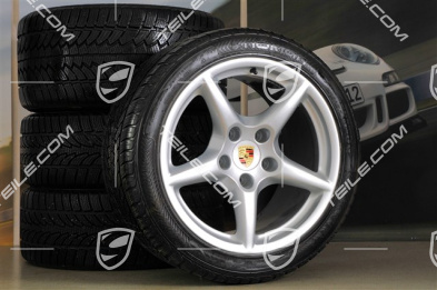 18" Komplet kół zimowych Carrera III, 8J x 18 ET 57 + 11J x 18 ET 51, C4/C4S