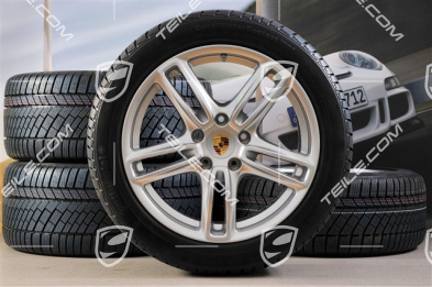 19" Panamera TURBO koła zimowe, komplet, felgi 9J x 19 ET 60 + 10J x 19 ET61 + NOWE opony zimowe Continental 255/45 R19+285/40 R19