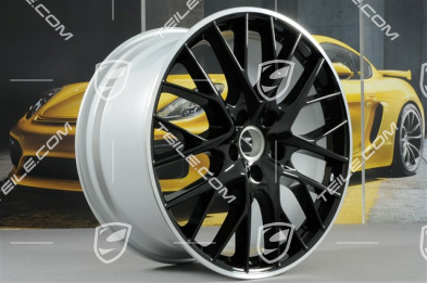 21" Felge Panamera Sport Design, 10,5J x 21 ET71,  für Winterbetrieb, Felgenstern in Schwarz Hochglanz
