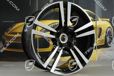 21" Felgensatz Turbo II, 10J x 21 ET50, schwarz hochglanz