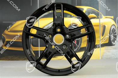 18" Felga Boxster S, 8J x 18 ET57, czarny wysoki połysk