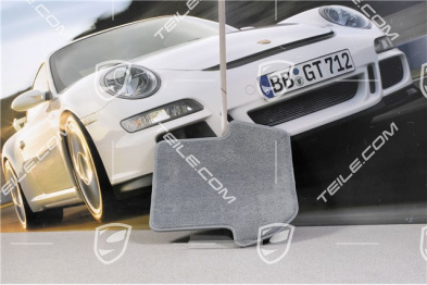Fußmatten-Set, 4-teilig (997), für 911 Cabriolet/Targa Modelle mit BOSE Sound-System, steingrau