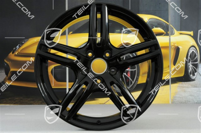 20" Felge Panamera Turbo, 9,5J x 20 ET71, in Schwarz Hochglanz