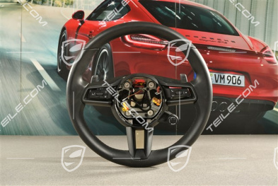 PDK, Multifunktionslenkrad, Leder Schwarz / Sport Chrono Paket Plus