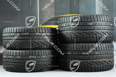 20" Komplet kół zimowych Turbo III, 8,5J x 20 ET51 + 11J x 20 ET70 + NOWE opony zimowe Pirelli 245/35 ZR20 + 295/30 ZR20, z czujnikami ciśnienia RDK