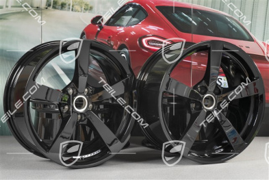18" Felgensatz Macan, 8J x 18 ET21 + 9J x 18 ET21, schwarz hochglanz