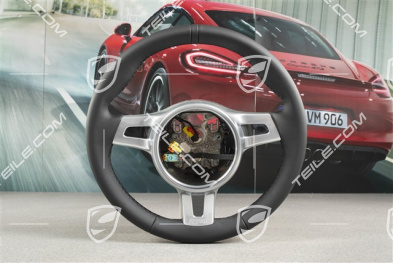 Steering wheel, SPORT DESIGN, manual transmission, Leather Black