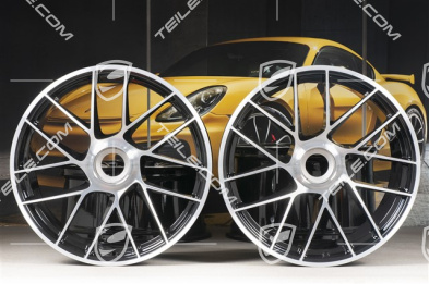 20" Komplet felg Turbo Sport III, centralne mocowanie, 9J x 20 ET51 + 11,5J x 20 ET56, czarne