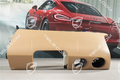Dashboard trim lower part, Leather, Sand beige