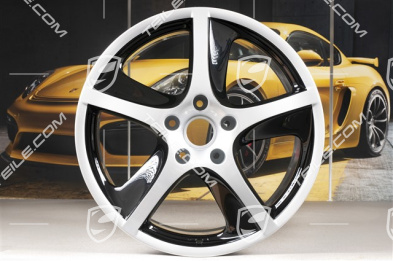 20-inch Sport Techno wheel, 9J x 20 ET60, silver + black high gloss