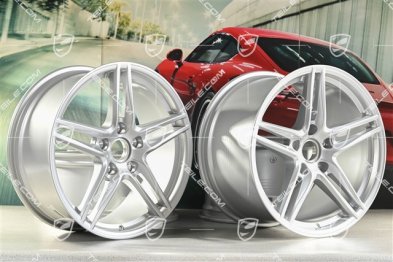 19" Komplet felg Carrera VI, 8,5J x 19 ET50 + 11J x 19 ET56, srebrne Brilliantsilber