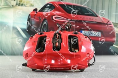 Red fixed caliper, rear axle, L