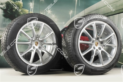 20-inch Cayenne COUPE Design winter wheel set, rims 9J x 20 ET50 + 10,5J x 20 ET55 + NEW Pirelli winter tyres 275/45 R20 + 305/40 R20, with TPMS, DOT/prod.year 2020