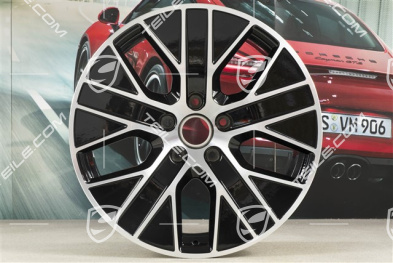 20-inch wheel rim Taycan Turbo Aero, 9J x 20 ET54, black high gloss + glossy Surface