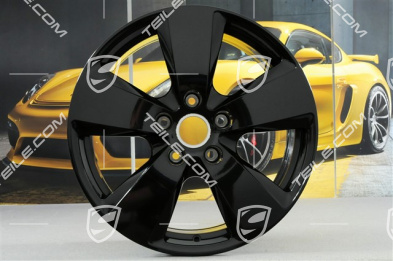 19" Cayenne Felgensatz, 8,5J x 19 ET47 + 9,5J x 19 ET54, schwarz hochglanz
