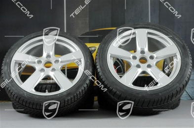 19" Winterräder Satz "Cayman S", Felgen 8J x 19 ET57 + 9,5J x 19 ET45 + Continental WinterContact TS 830P Winterreifen 235/40 R19 + 265/40 R19, ohne RDK-Sensoren