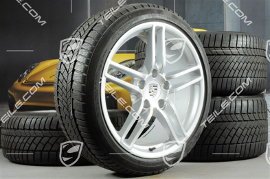 19" Komplet kół zimowych Carrera, 8,5J x 19 ET54 + 11J x 19 ET69, opony zimowe Continental 235/40 R19 + 285/35 R19, z czujnikami ciśnienia RDK