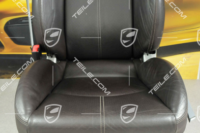 Sportsitz, manual einstellbar, Leder, Cocoa, L
