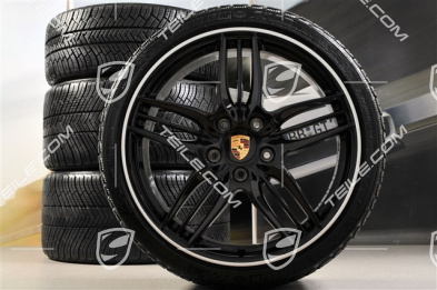 20-inch SportDesign Black Exclusive winter wheel set, wheels 8,5J x 20 ET51 + 11J x 20 ET52 + winter tyres 245/35 ZR20 + 295/30 ZR20, without TPMS