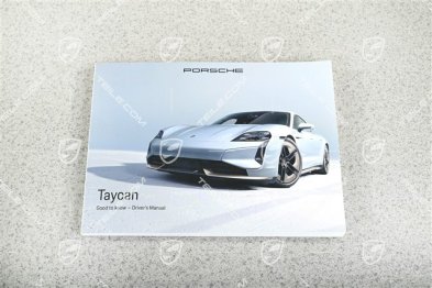 Porsche Taycan Facelift 2024- Driver's Manual - Handbuch/Bedienungsanleitung, Englisch