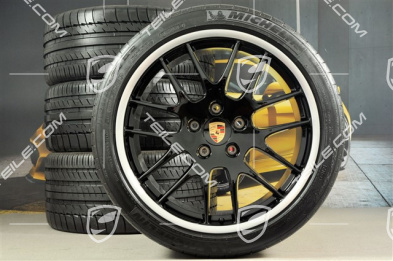20-inch RS Spyder Design summer wheel set, wheels: 9,5J x 20 ET65 + 11J x 20 ET 68 + tyres: 255/40 ZR 20 + 295/35 ZR20, in black