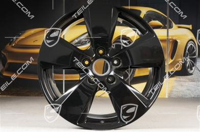 19" Cayenne Felge, 9,5J x 19 ET54, schwarz hochglanz
