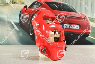 Brake calliper, Red, rear axle, L