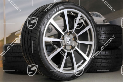 20" Carrera Classic II Sommerräder Satz, 8,5J x 20 ET51 + 11J x 20 ET70, Sommerreifen 245/35 ZR20 + 295/30 ZR20, mit RDK-Sensoren