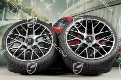 20" Turbo S Koła zimowe komplet do Turbo S / GTS, centralnie mocowane, felgi 8,5J x 20 ET51 + 11J x 20 ET59 + NOWE opony zimowe Pirelli Sottozero II 245/35 R20+295/30 R20, czujniki ciśnienia
