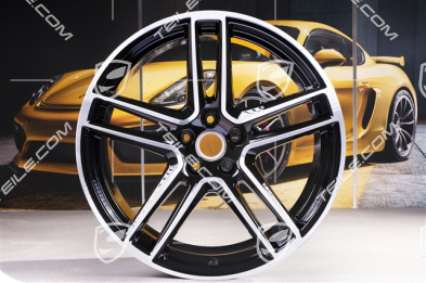 20" Felgensatz "Macan Turbo", 9J x 20 ET 26 + 10J x 20 ET19, BORBET, schwarz hochglanz