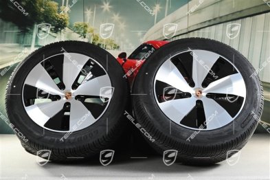 20" Cayenne Aero Winterräder Satz, Felgen 9J x 20 ET14 + 11J x 20 ET37 + Goodyear UltraGrip Performance 3 SUV Winterreifen 255/55 R20 + 305/45 R20