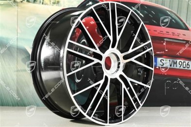 21" Felga Panamera Turbo S, 9,5J x 21 ET71, czarny wysoki połysk