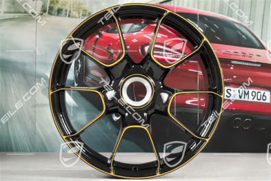 20-inch central lock wheel, 911 Turbo S Exclusive Design, 9J x 20 ET51, black/gold-yellow