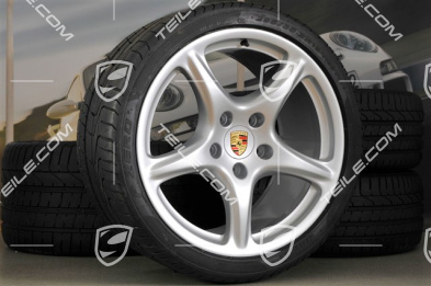 19" Sommerräder Satz, Carrera Classic, Felgen 8J x 19 ET57 + 11J x 19 ET67 + Reifen 235/35 ZR19 + 295/30 ZR19