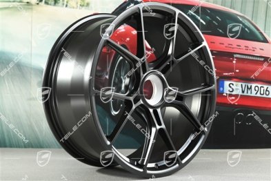 20"+21" GT3 komplet felg, 9,5J x 20 ET46 + 12J x 21 ET45, czarny satynowy półmat