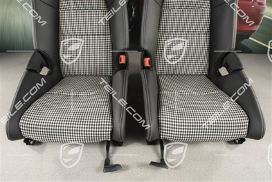 Schalensitze GT3RS / GT2RS, Carbon, Leder+Pepita, Schwarz, Satz, L+R