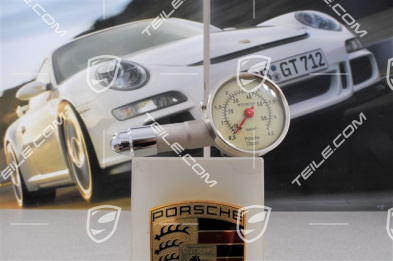 Tyre pressure gauge Porsche Classic, with leather case