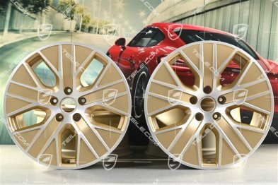20" komplet felg Turbo Aero, 9J x 20 ET54 + 11J x 20 ET60, Aurum satynowy półmat