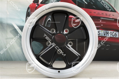 15" Fuchs Felge 7J x 15 ET23,3, mit schwarzem Felgenstern