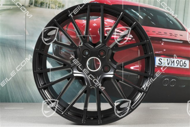 21-inch wheel rim, Cayenne RS Spyder, 11J x 21 ET49, black satin-matt