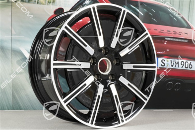 20" Felge Sport Aero, 9J x 20 ET54, schwarz hochglanz mit glanzgedrehter Stirnfläche