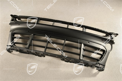 GTS / Sport Design, Kratka środkowa zderzaka przedniego wersja z czujnikami parkowania, czarny mat