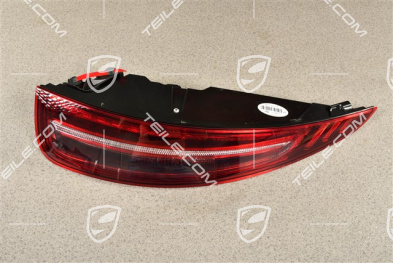 GT3 RS, Rear light, black-rot (dark), with fog light, R